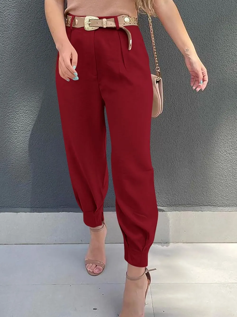 High Waist Cropped Pants, image 19