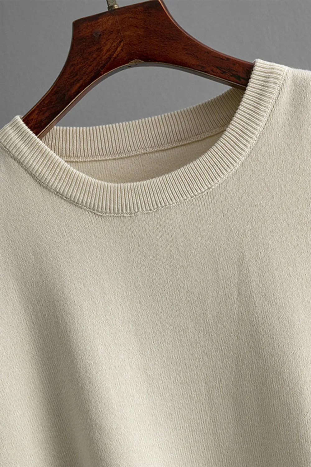 High-Low Round Neck Top and Pants Sweater Set, image 6