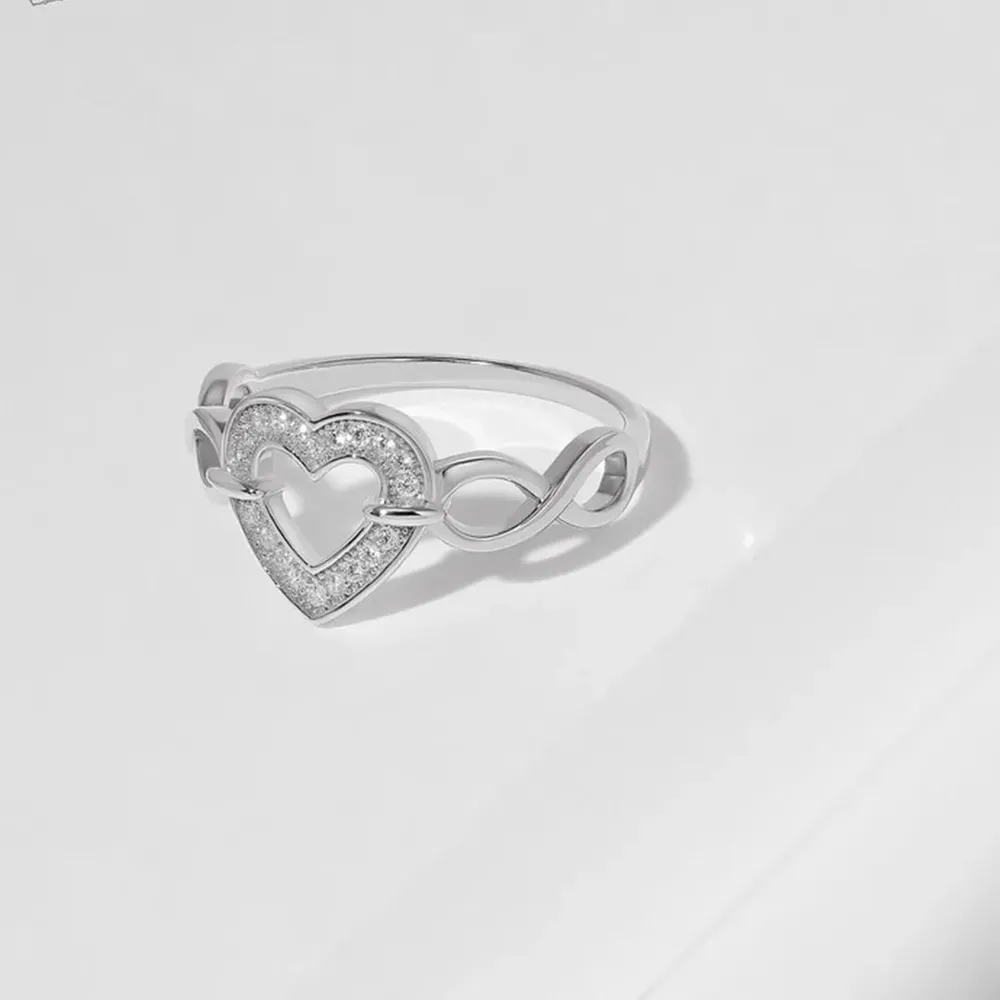 925 Sterling Silver Heart Ring, image 5