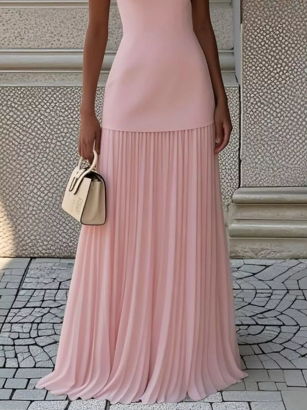 Full Size Sleeveless Top and Pleated Maxi Skirt Set Plus Size, image 9