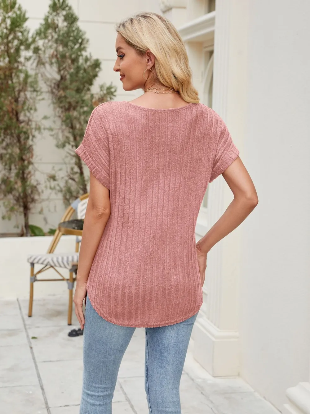 Round Neck Short Sleeve T-Shirt, image 13