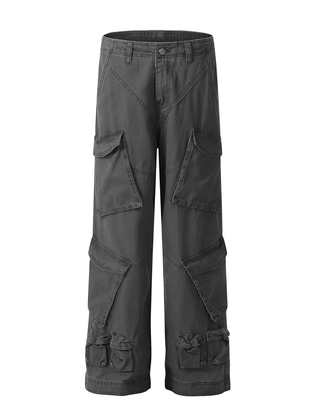 Men's Loose Fit Cargo Pants with Multiple Pockets, image 5