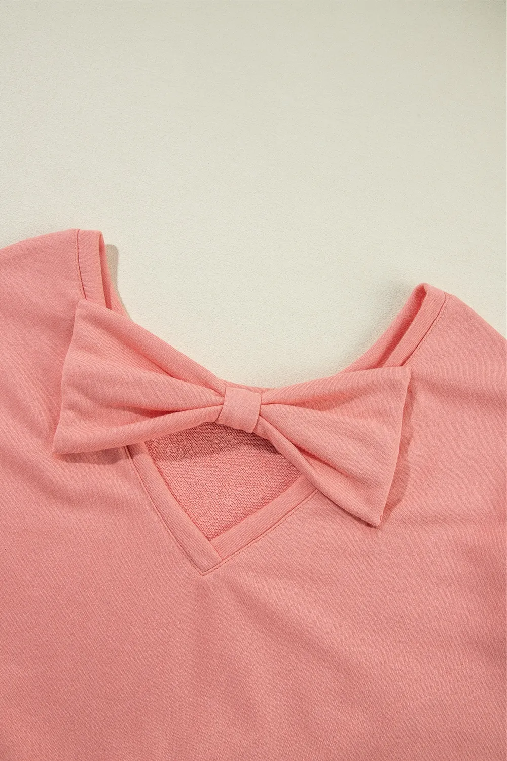 Bow Round Neck Long Sleeve Sweatshirt, image 18