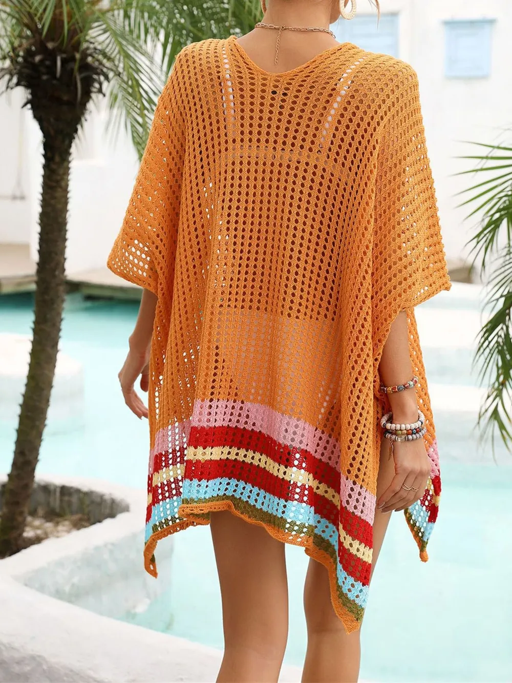 Crochet V-Neck Cover-Up Dress, image 26