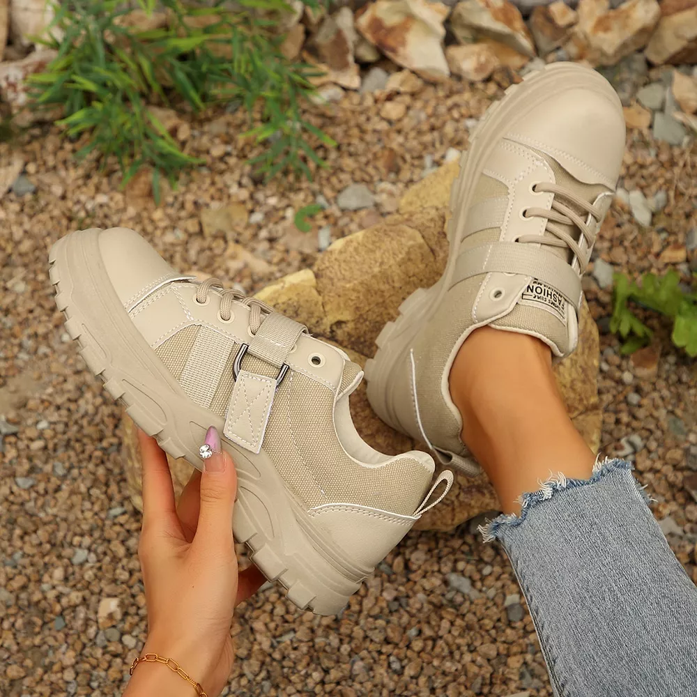 Lace Up Platform Casual Sneakers, image 9