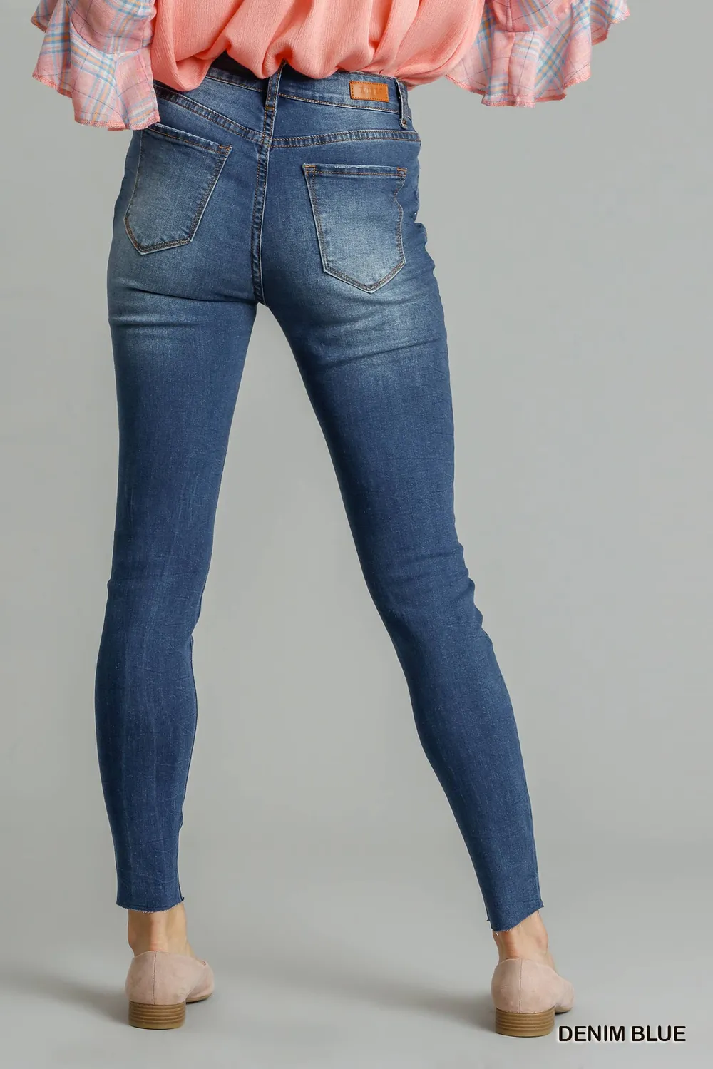 Distressed Skinny Jeans with Pockets, image 5