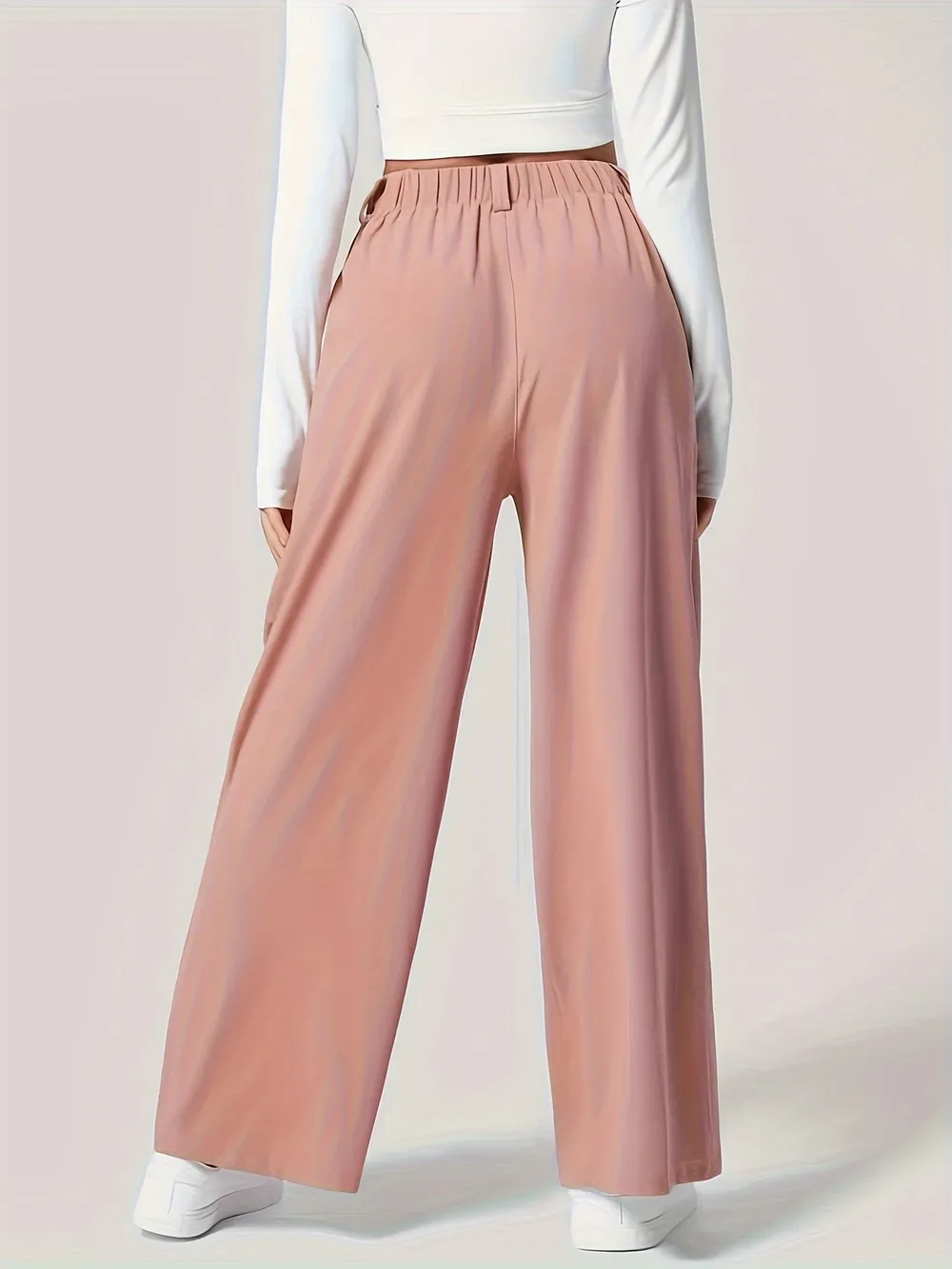 Wide Leg Pants with Pockets, image 3