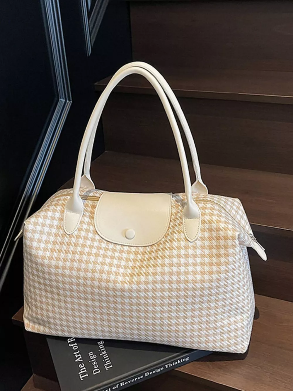 Plaid Pattern Travel Bag, image 7