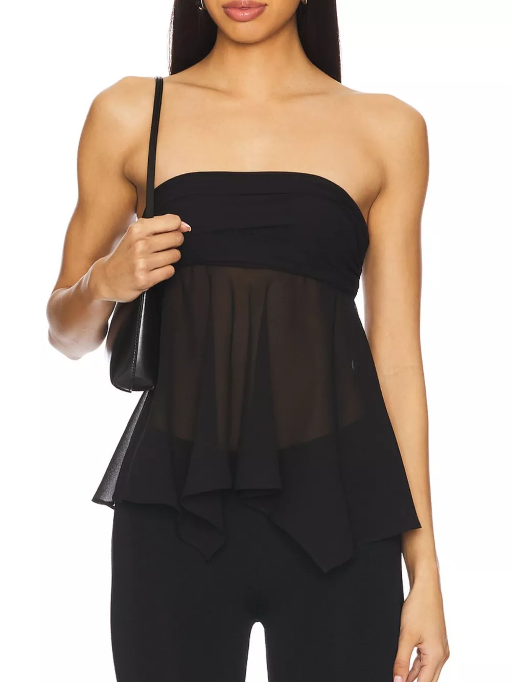 Sheer Tube Top with Scarf, image 9