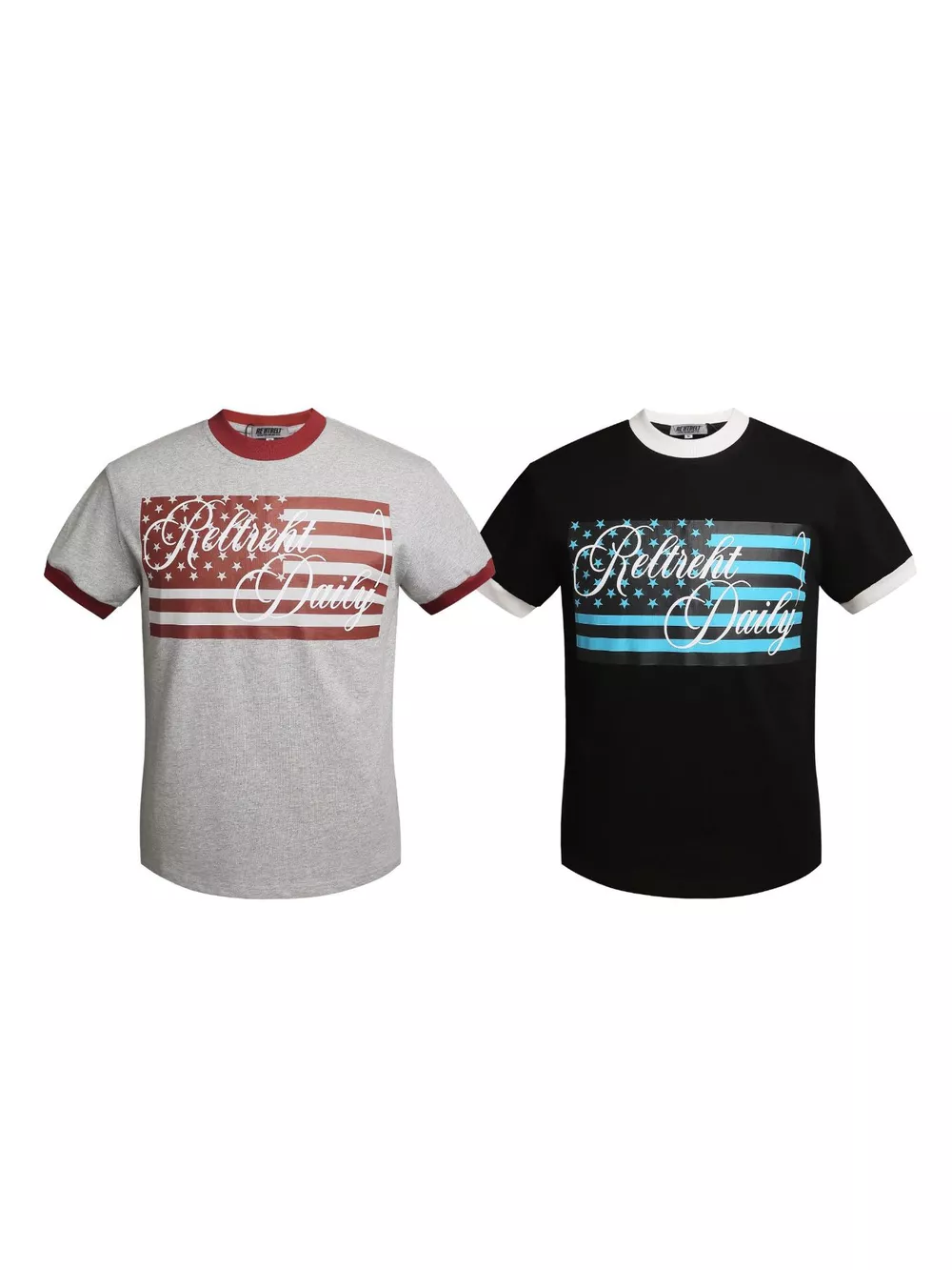 Men's US Flag Graphic Round Neck T-Shirt, image 5