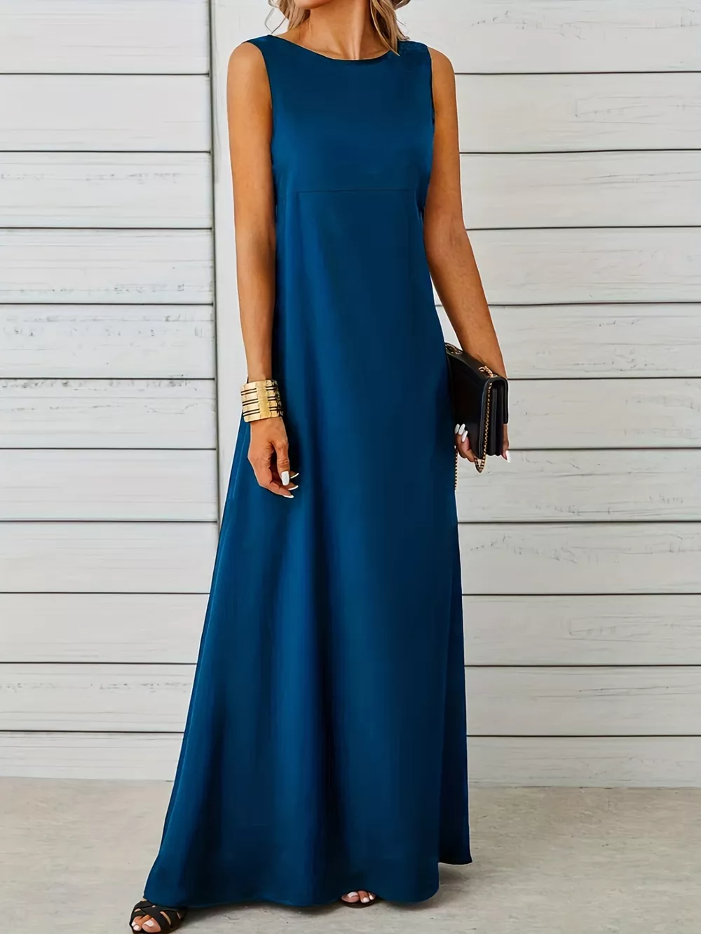Sleeveless Flowy Maxi Dress, image 32