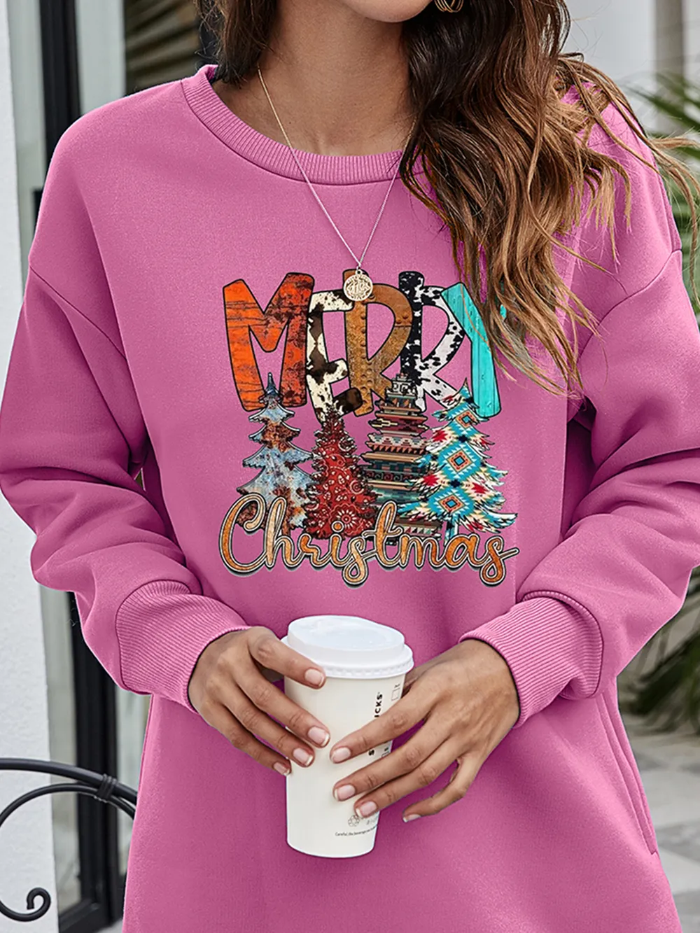 MERRY CHRISTMAS Graphic Sweatshirt, image 13
