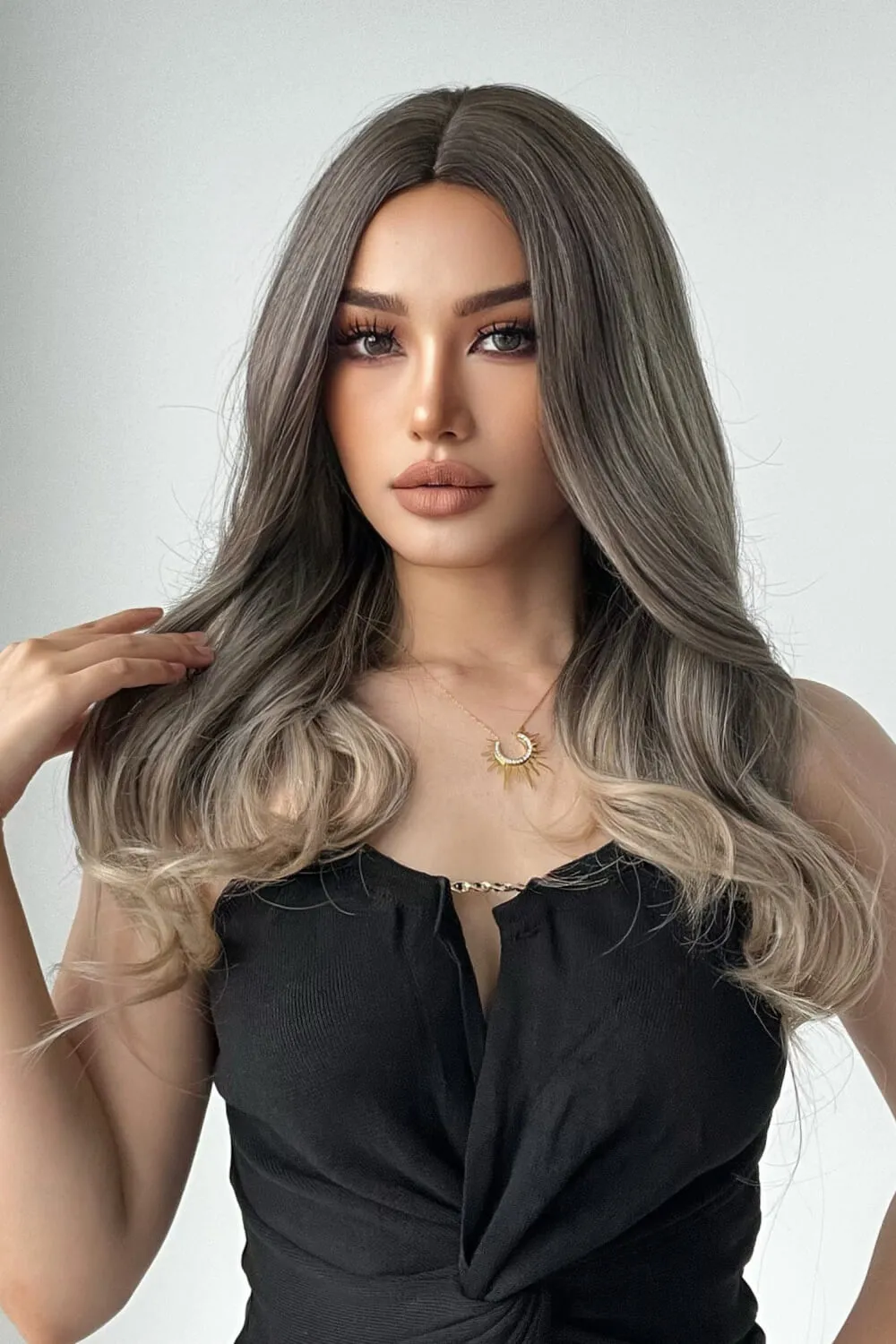 13*1" Full-Machine Wigs Synthetic Long Straight 24", image 4