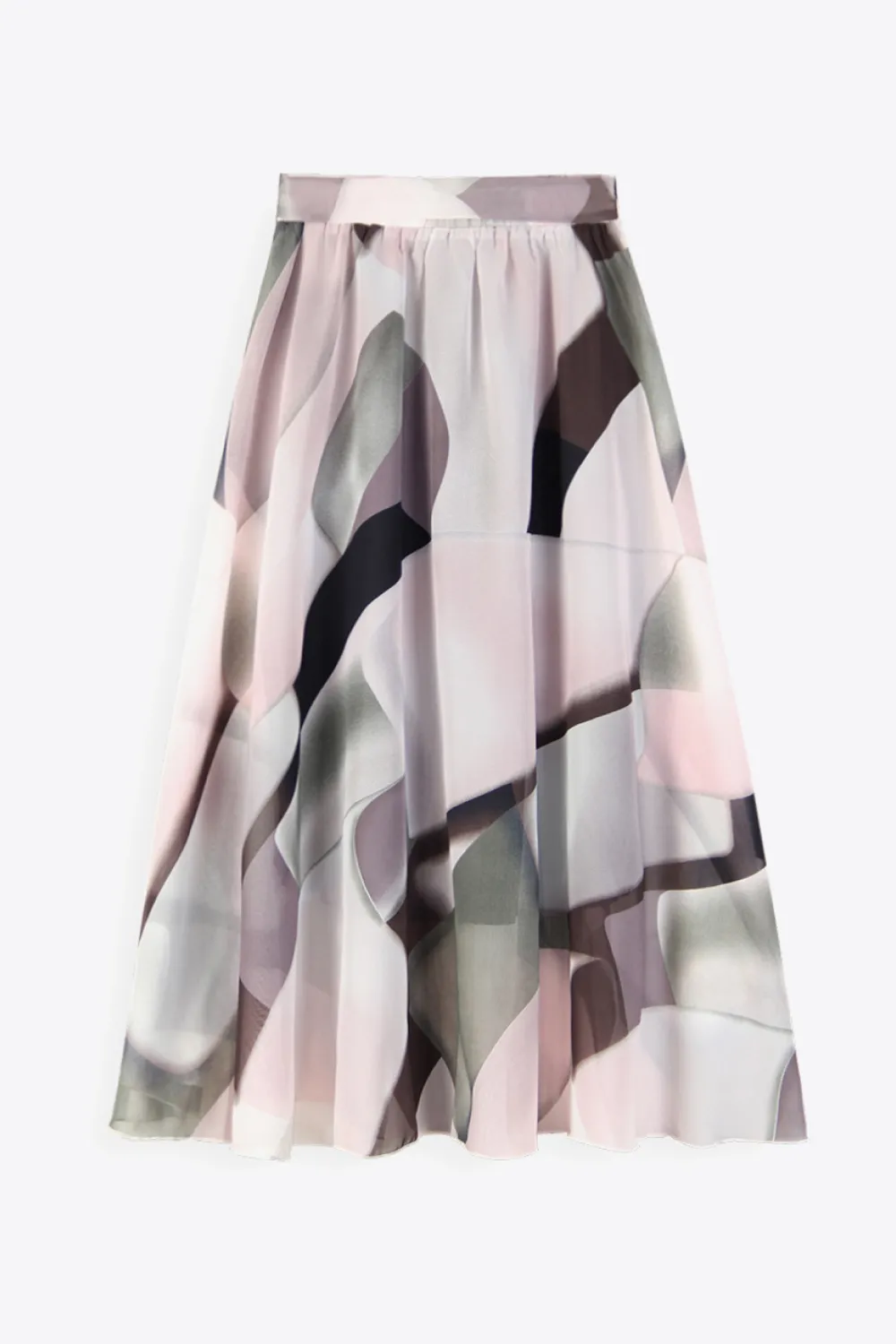 Full Size Floral Tie-Waist Skirt, image 2