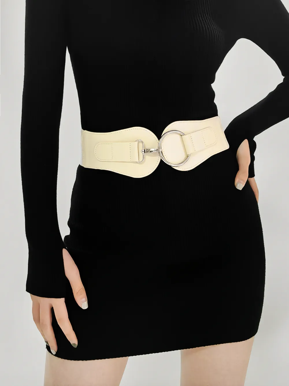 PU Elastic Wide Belt, image 32