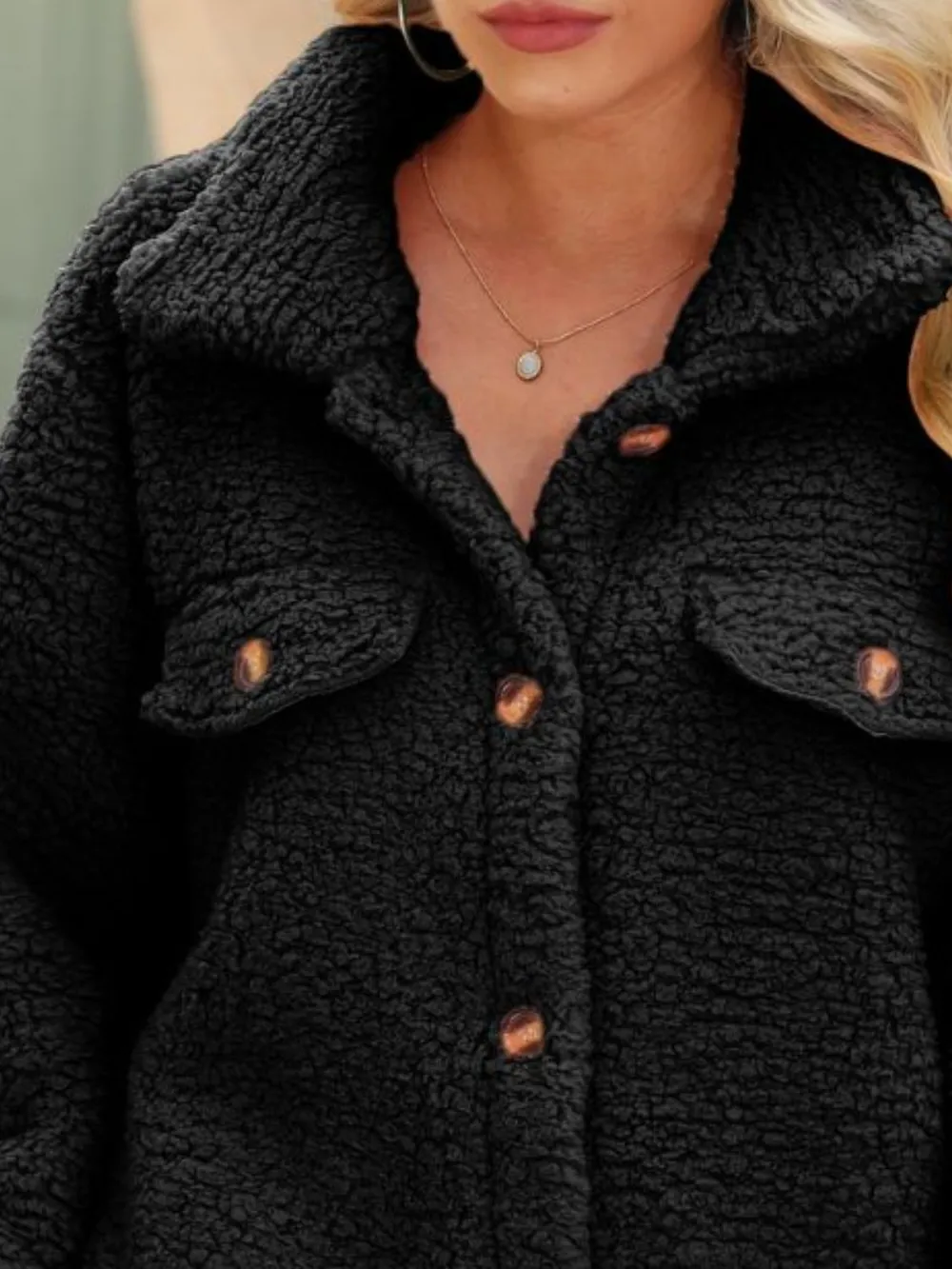 Button Down Collared Coat, image 12