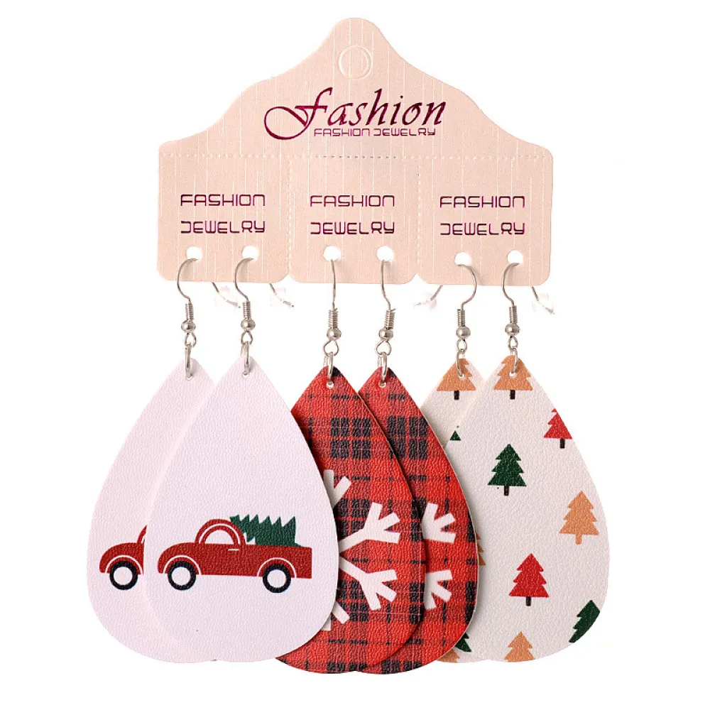Christmas PU Earrings Set, image 5