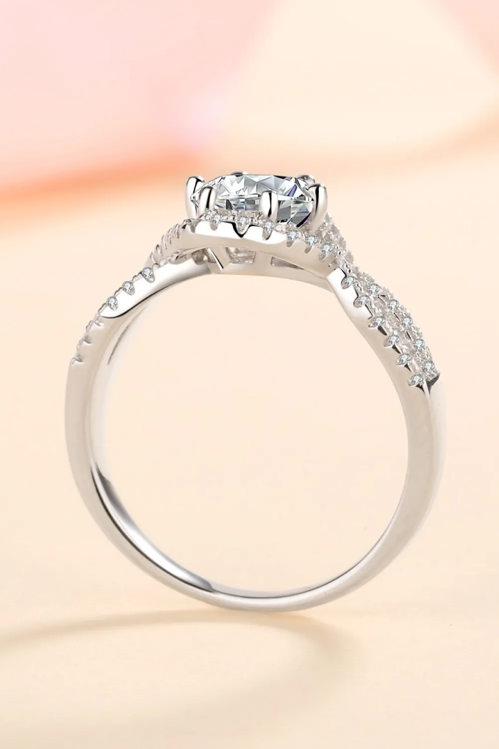Feel The Joy 925 Sterling Silver Moissanite Ring, image 2