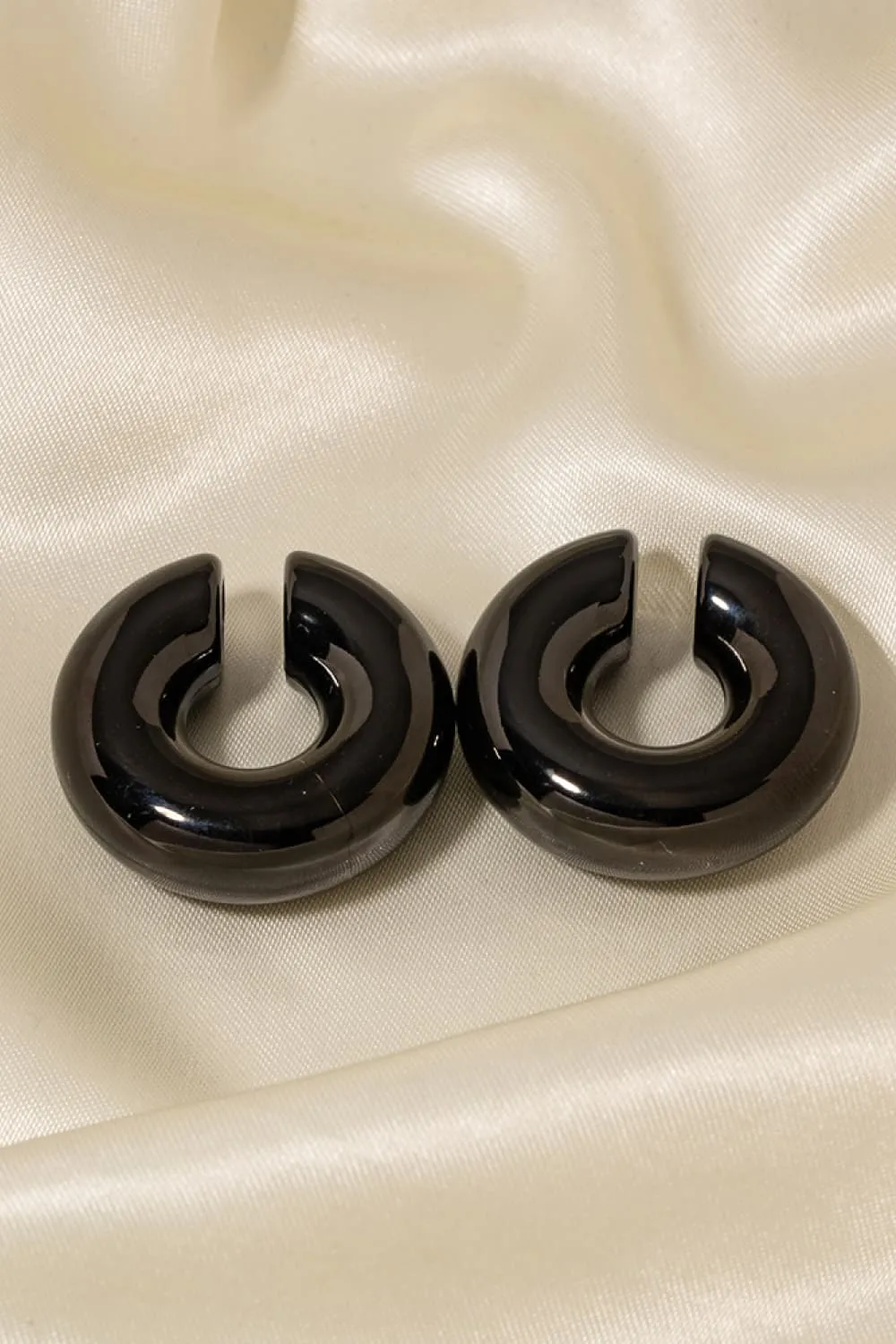Stainless Steel Cuff Earrings, image 2