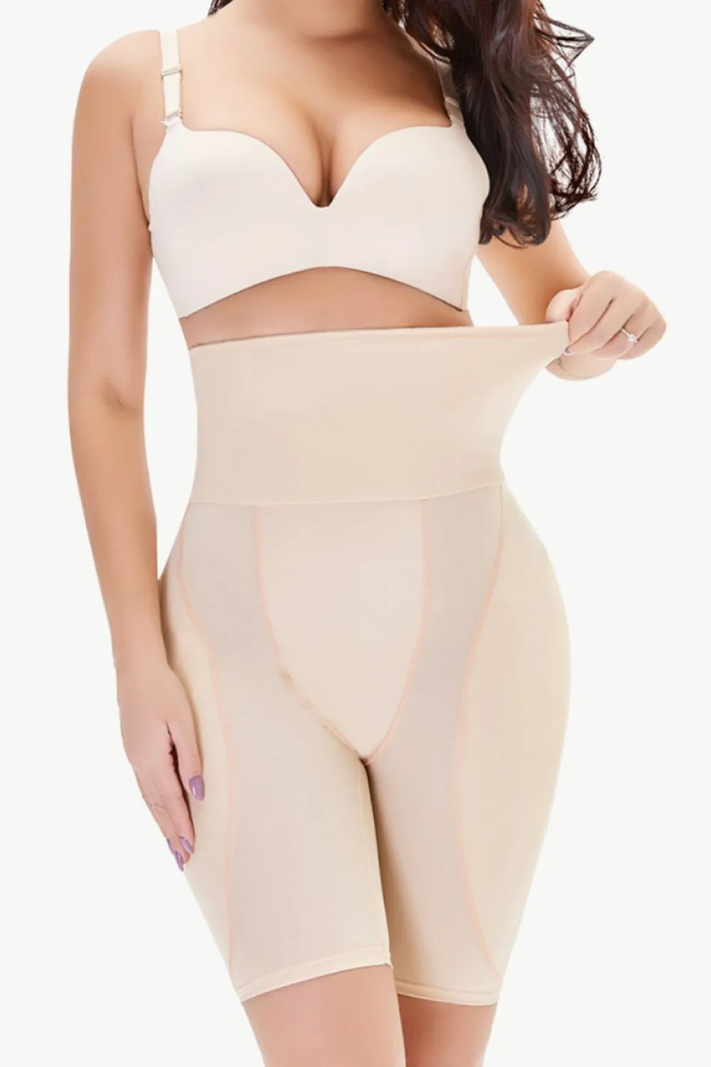Full Size High Waisted Pull-On Shaping Shorts, image 2
