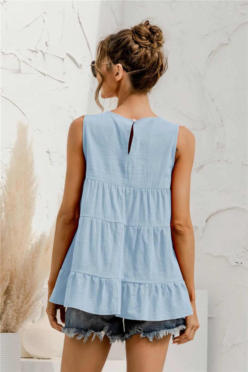 Round Neck Tiered Tank, image 3