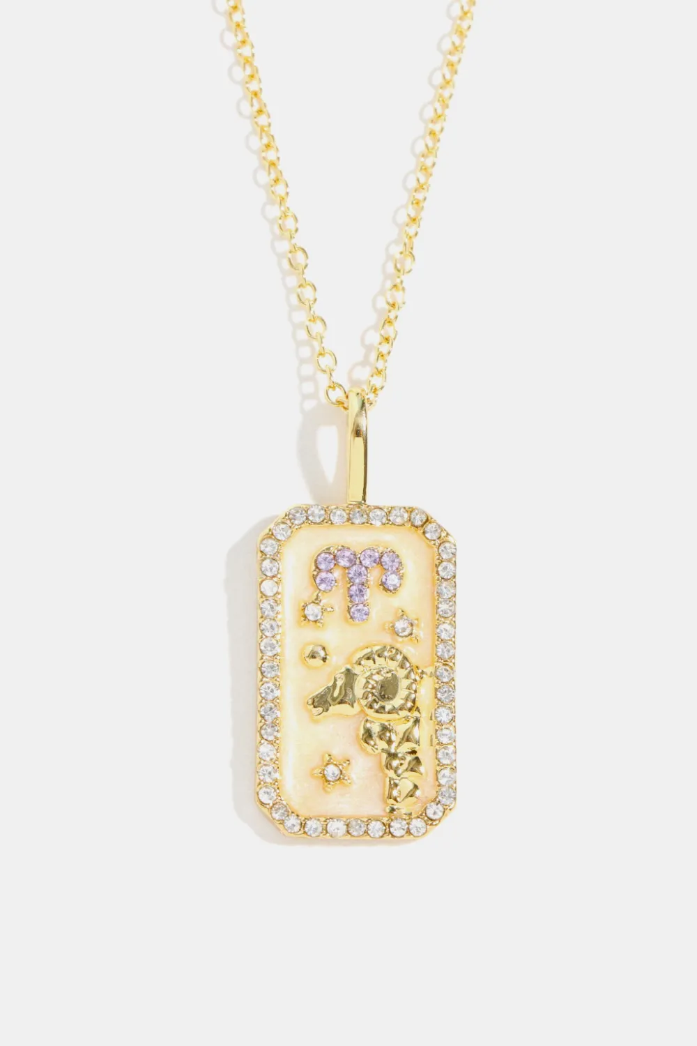 Rhinestone Constellation Pendant Copper Necklace, image 5