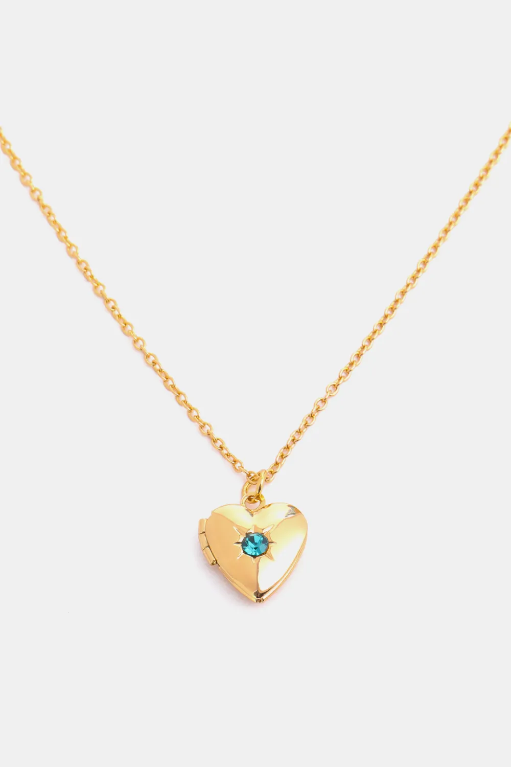 Zircon Heart Shape 14K Gold-Plated Pendant Necklace, image 26