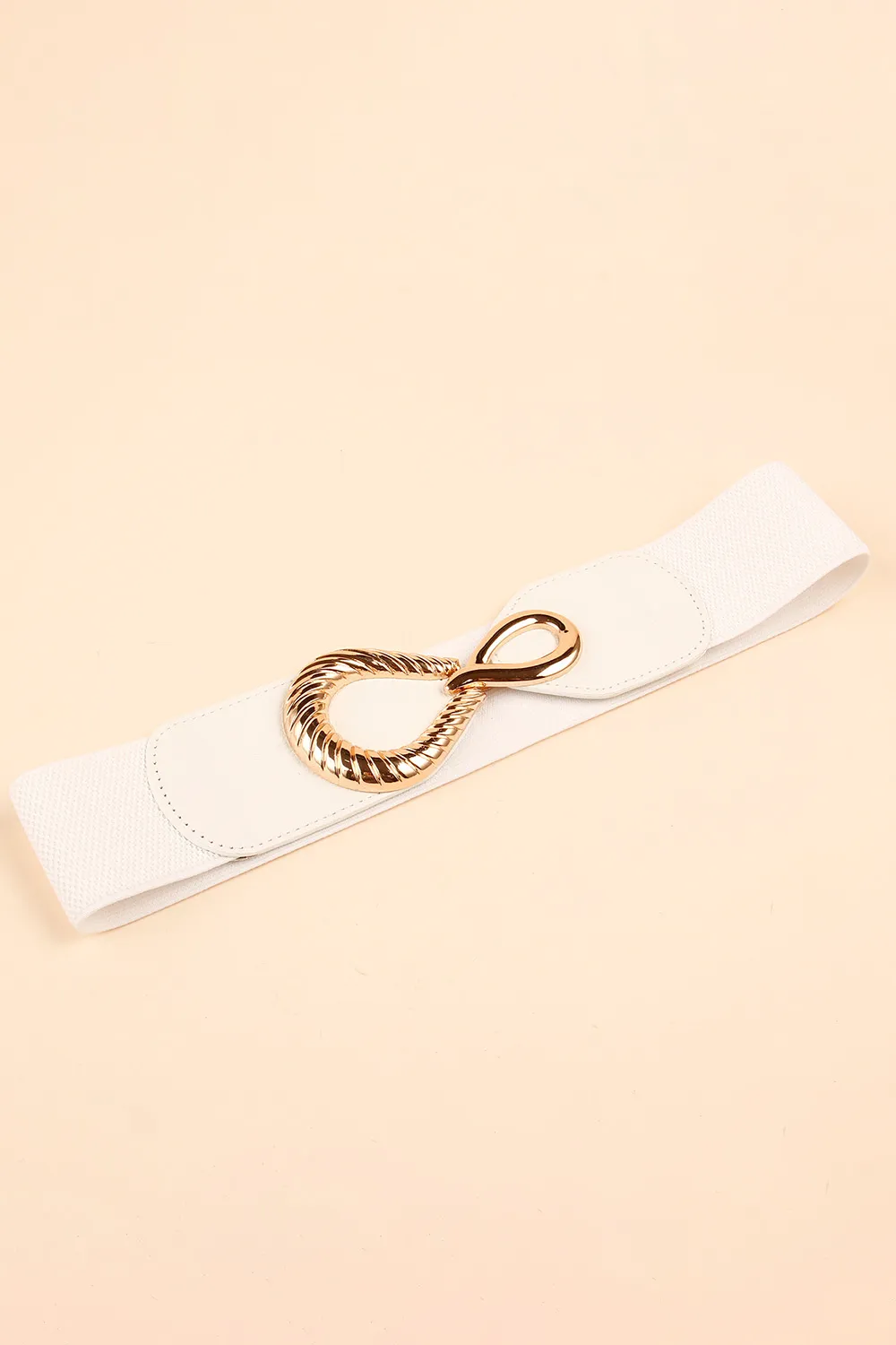 Ribbed Alloy Buckle Elastic Belt, image 10