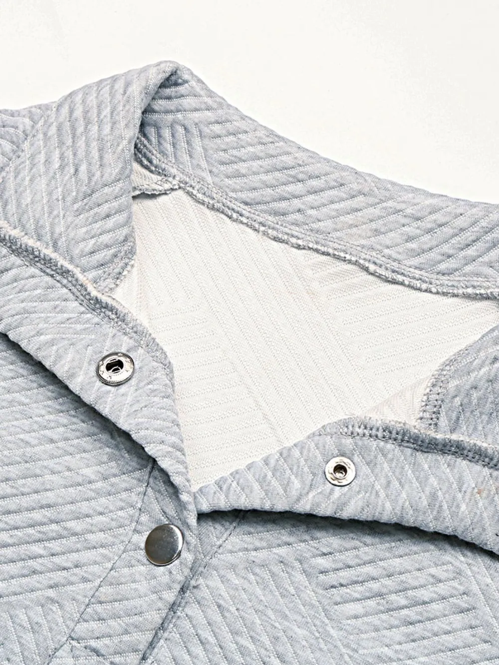 Half Buttoned Collared Neck Sweatshirt with Pocket, image 2