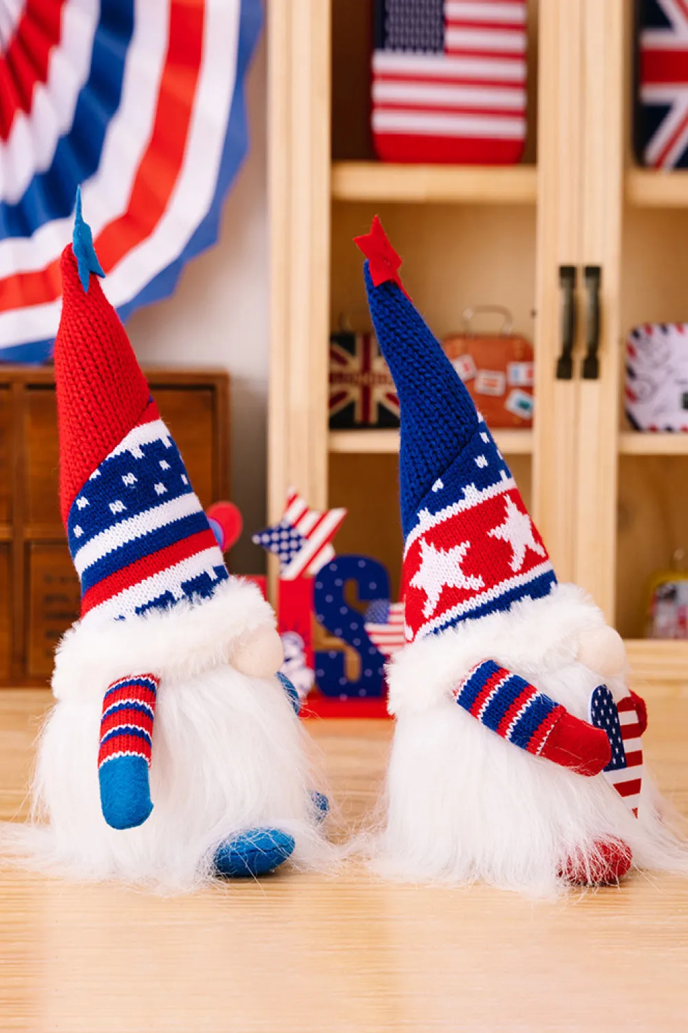 2-Piece Independence Day Knit Decor Gnomes, image 2