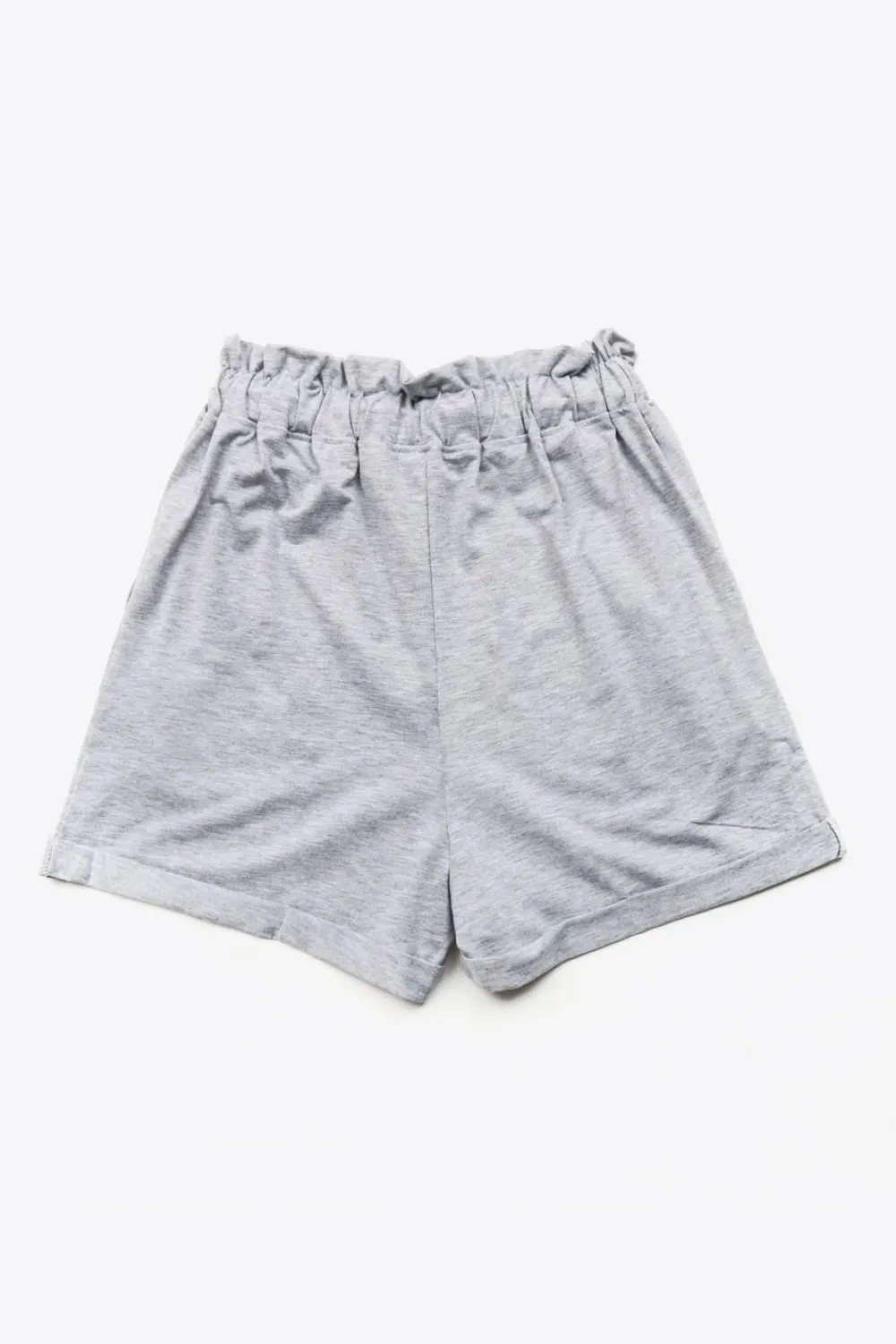 Buttoned Drawstring Waist Cuffed Shorts, image 2