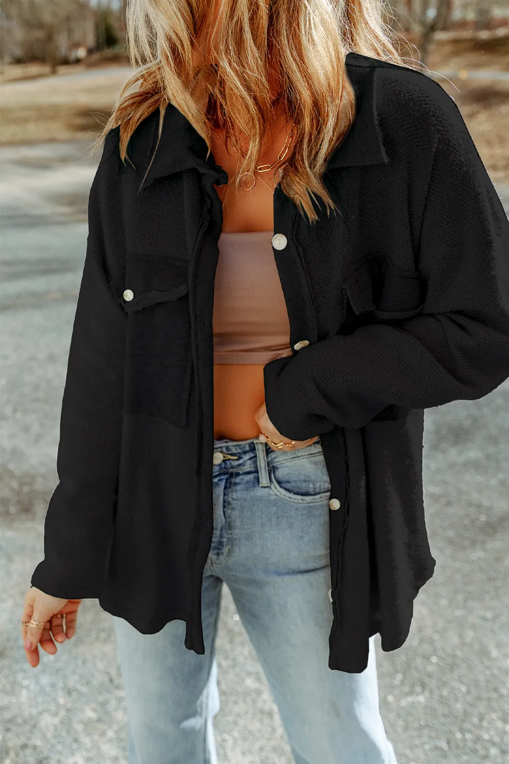 Button Down Long Sleeve Jacket, image 5