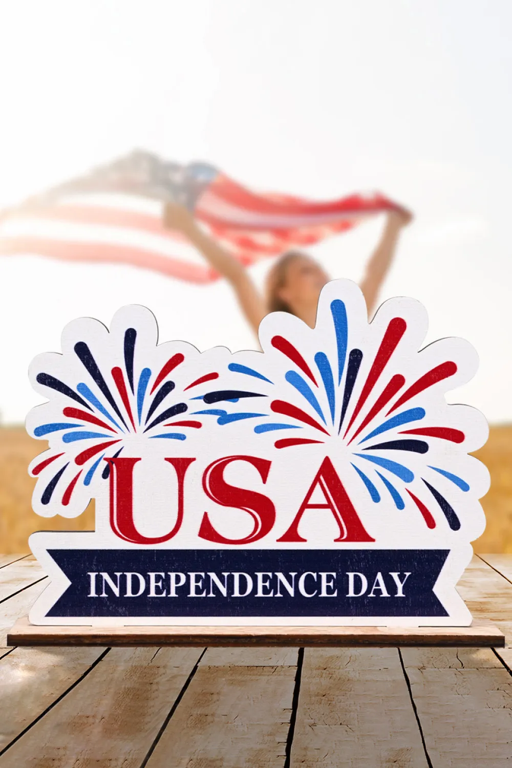 Independence Day Plywood Decor Ornament, image 4