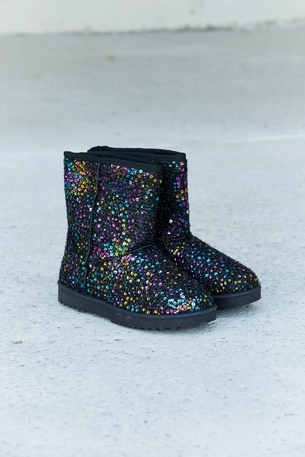 Multicolored Sequin Snow Boots, image 2