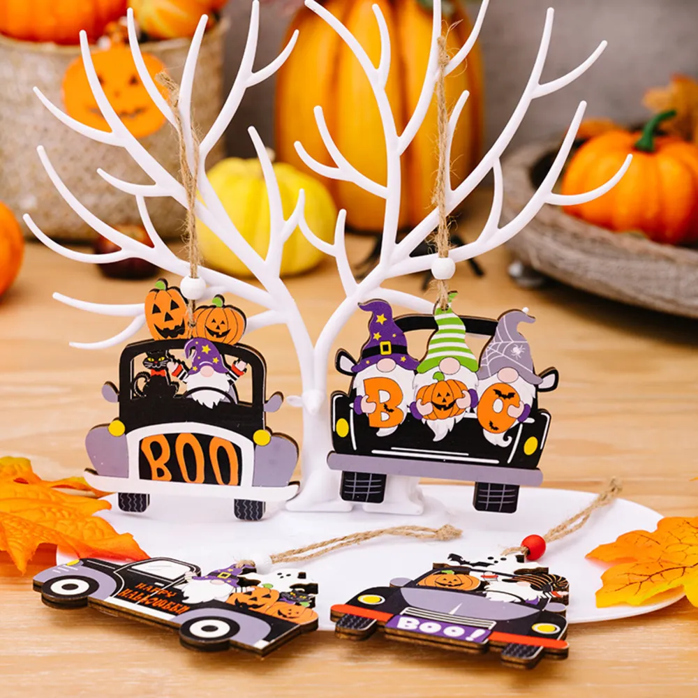 4-Piece Halloween Element Car-Shape Hanging Widgets, image 2