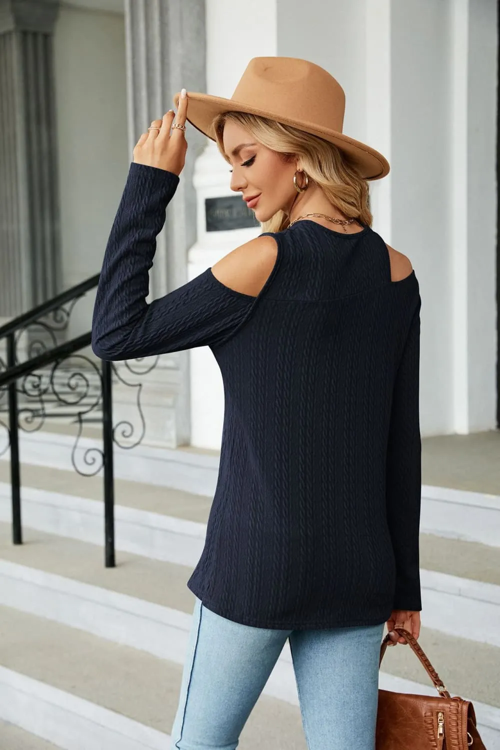 Dropped Shoulder Long Sleeve Blouse, image 21