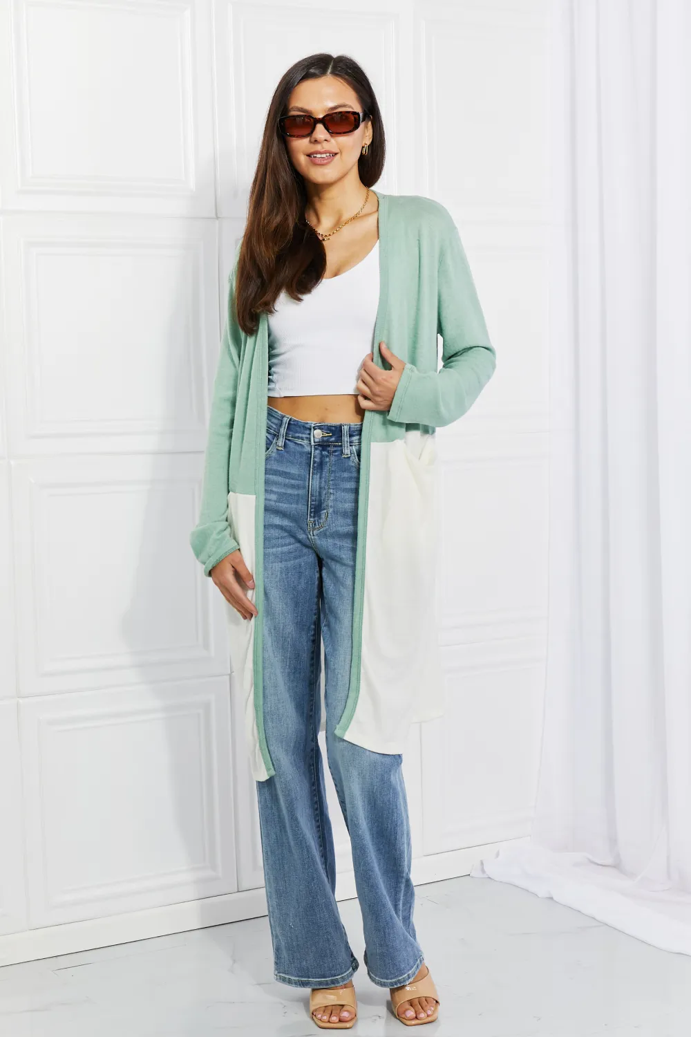 Until You Came Color Block Duster Cardigan, image 2