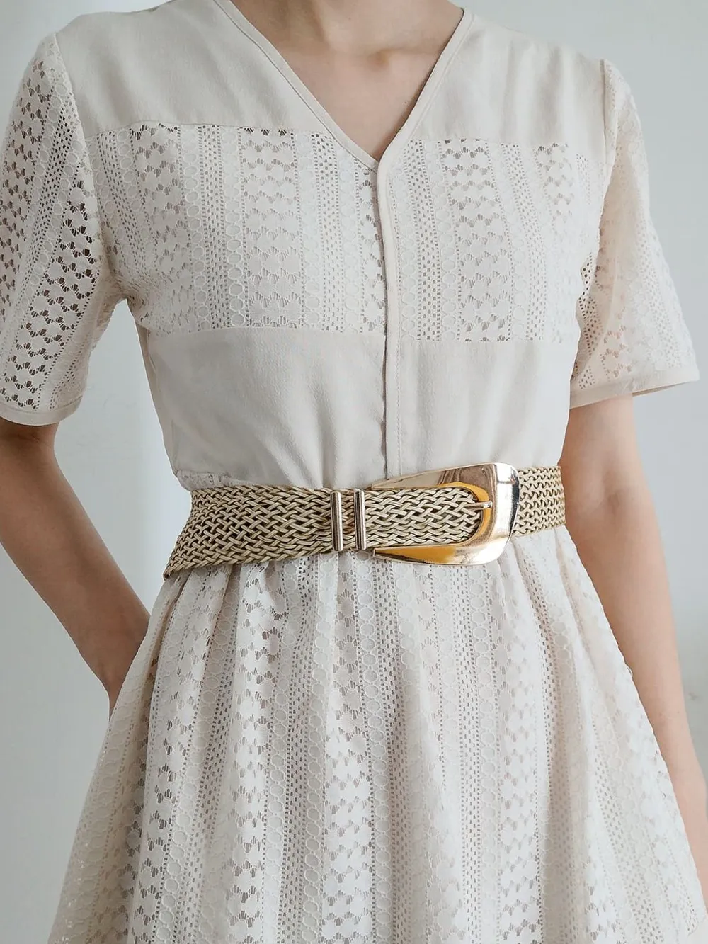 Irregular Buckle Braid Belt, image 2
