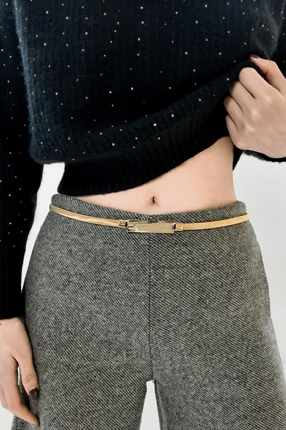 Elastic Iron Skinny Belt, image 4