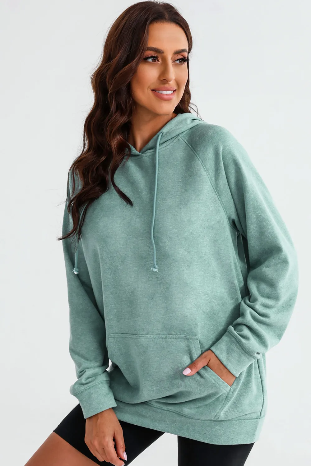 Long Sleeve Front Pocket Hoodie, image 8