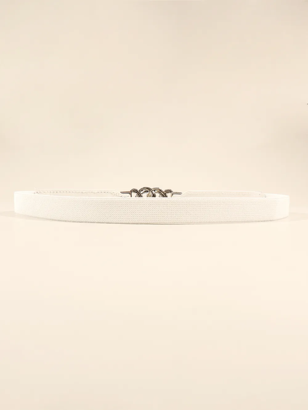 Zinc Alloy Buckle Elastic PU Belt, image 29