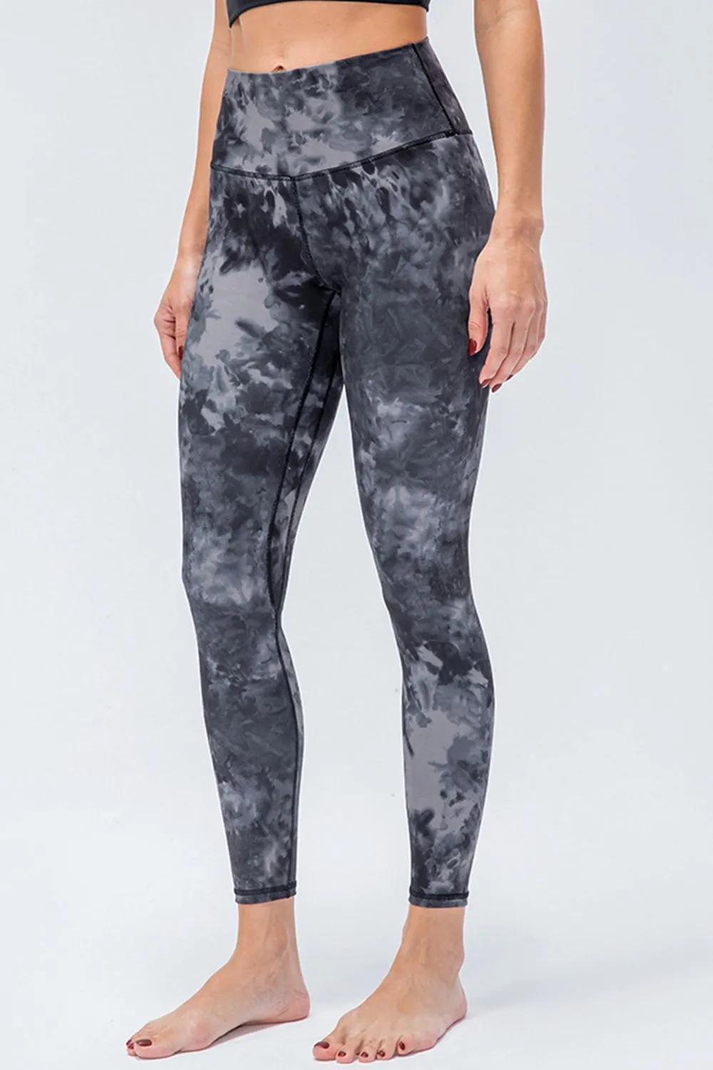Wide Waistband Slim Fit Active Leggings, image 2