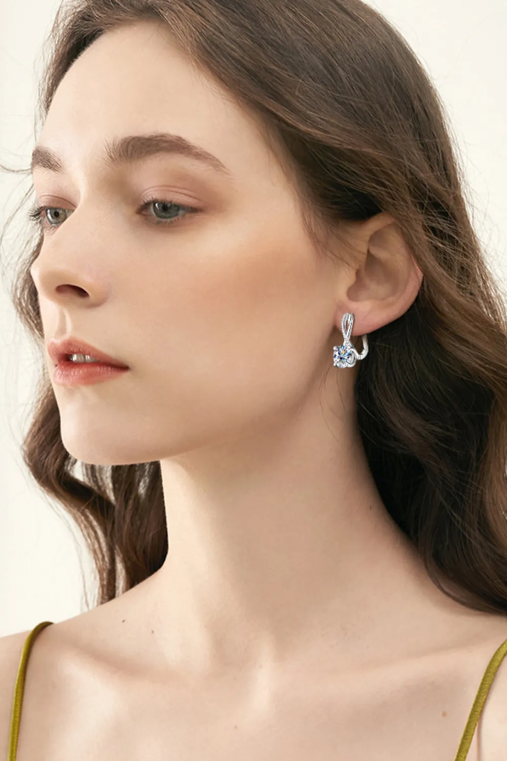 4 Carat Moissanite 925 Sterling Silver Earrings, image 9