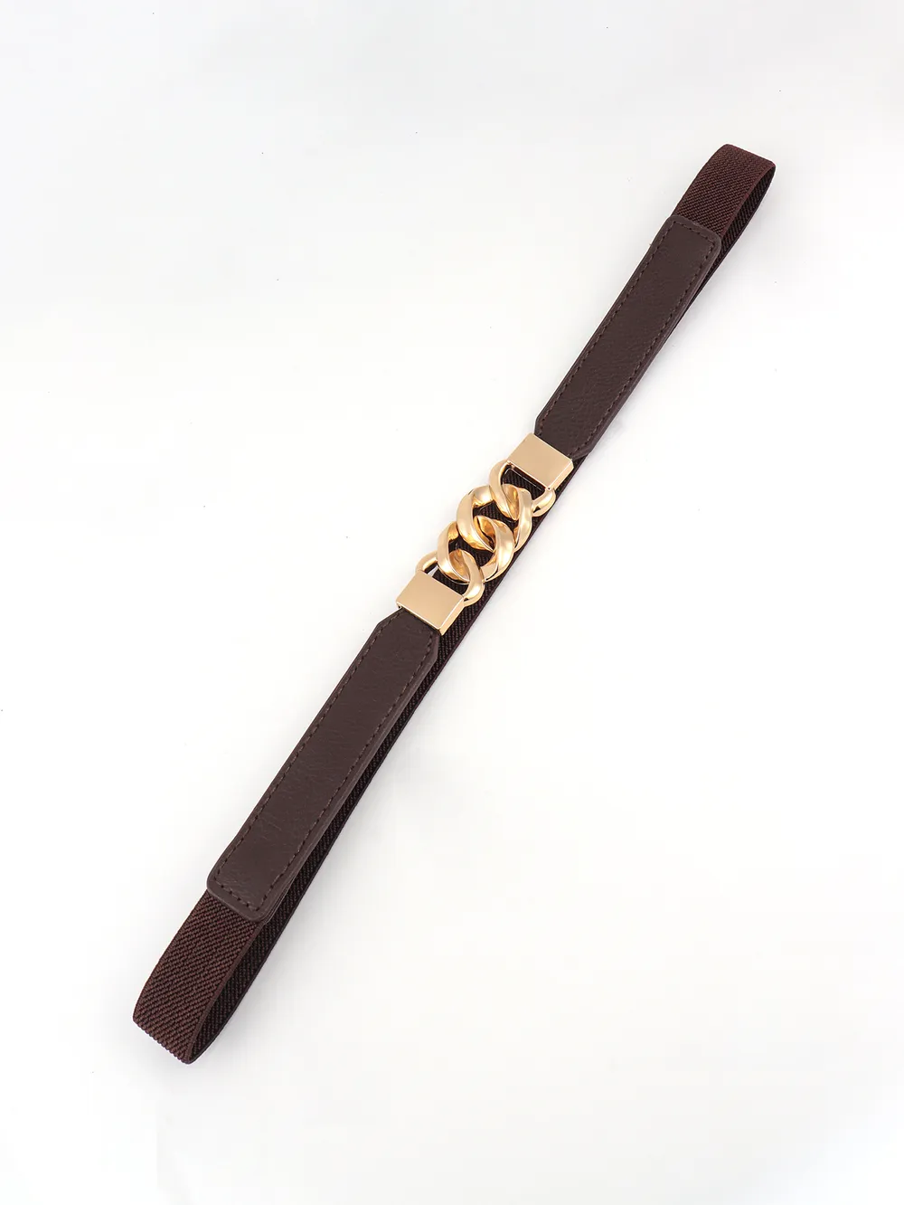 Zinc Alloy Buckle Elastic PU Belt, image 16