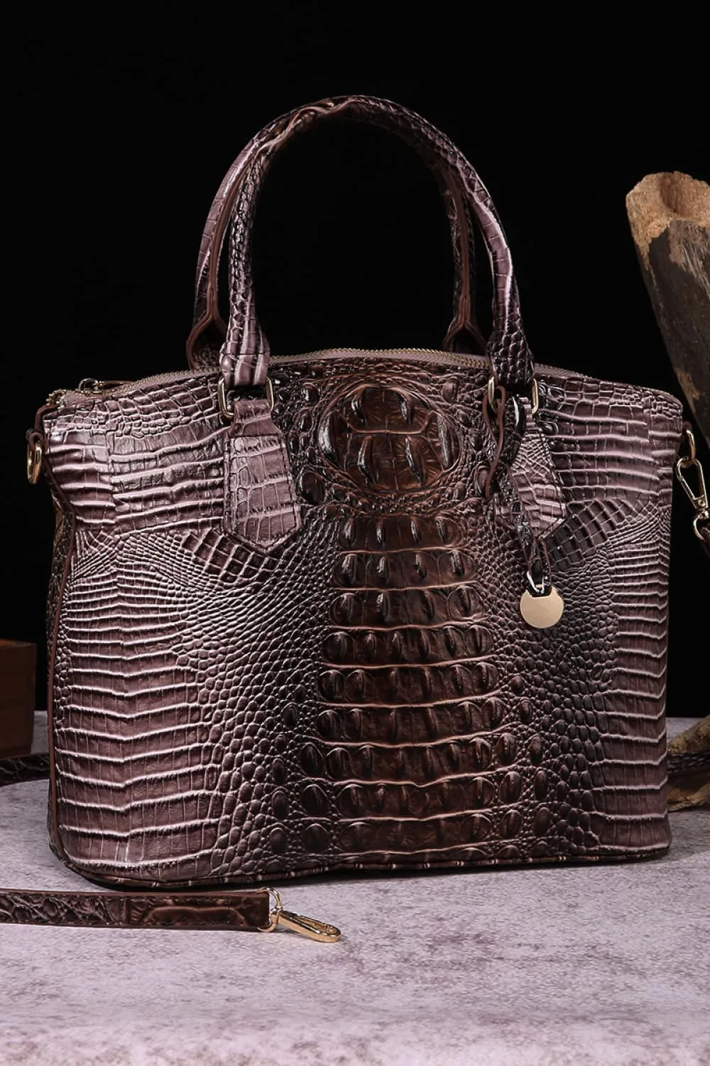 Gradient PU Leather Handbag, image 2