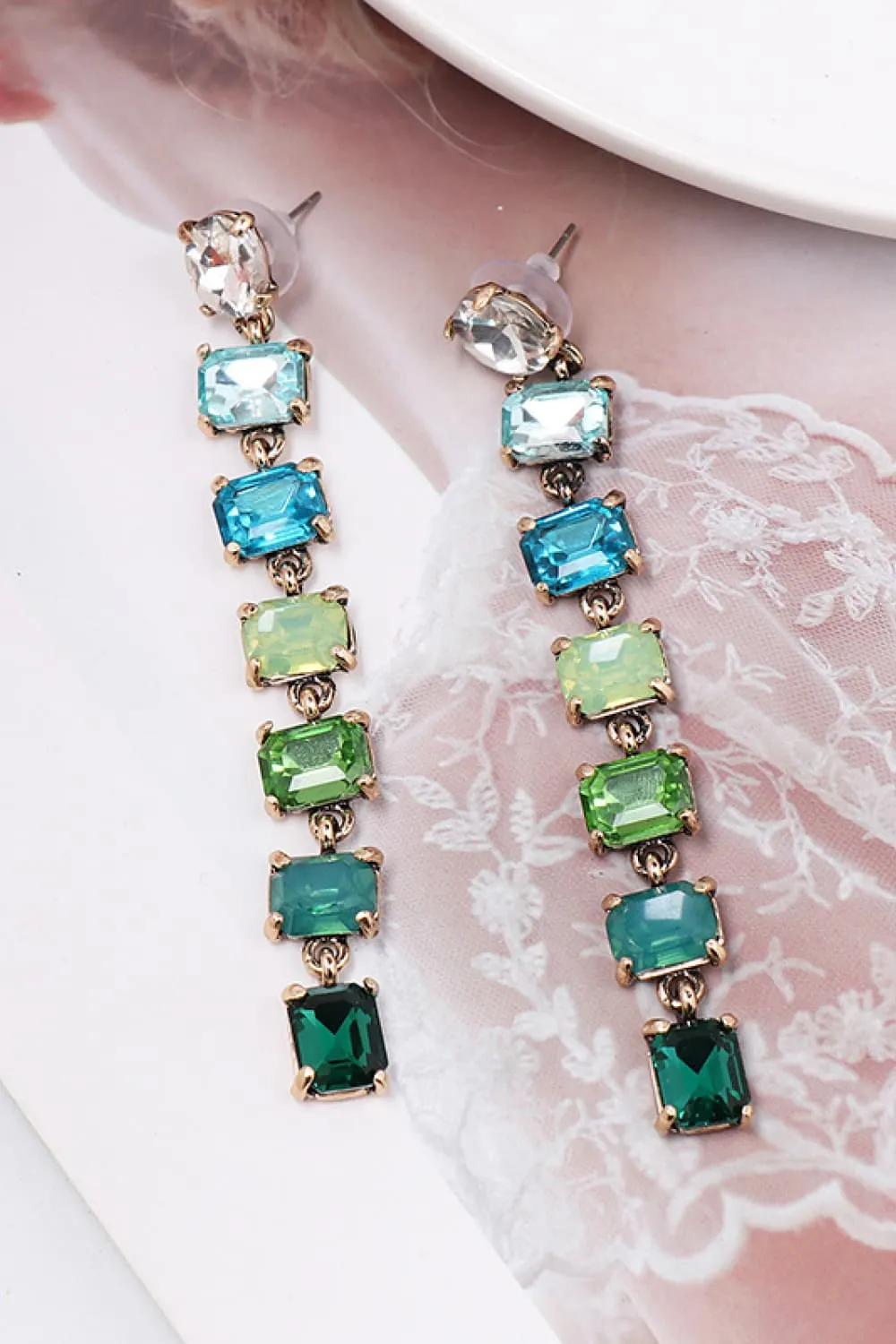 Geometrical Shape Resin Dangle Earrings, image 8