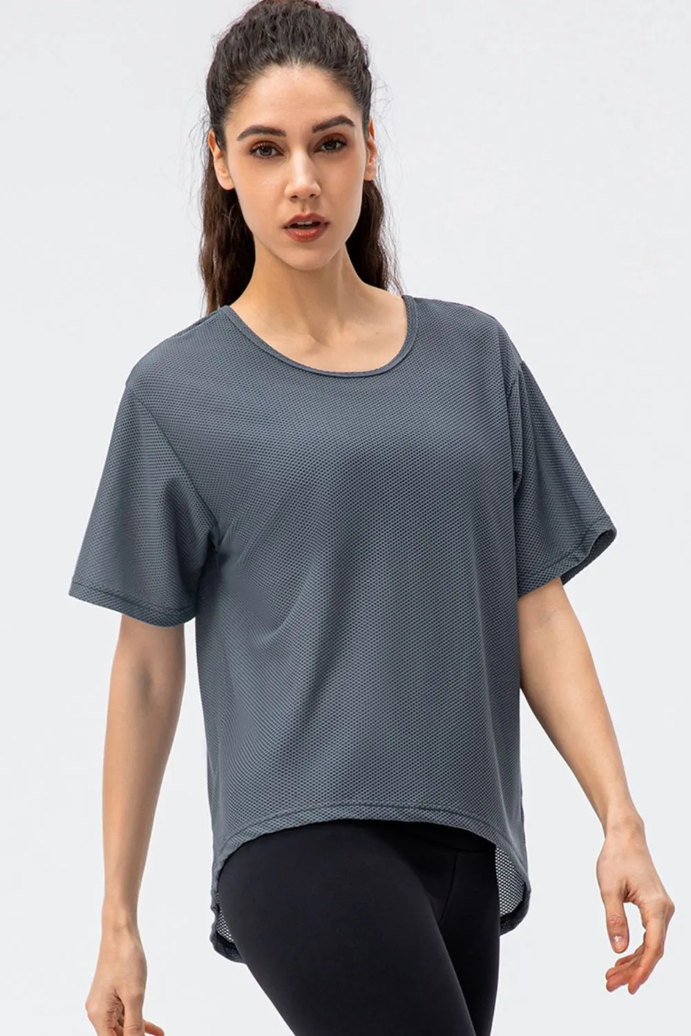 Round Neck Short Sleeve Active Tee, image 4