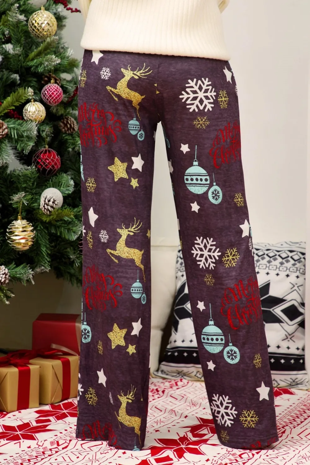 Christmas Straight Leg Pants, image 14