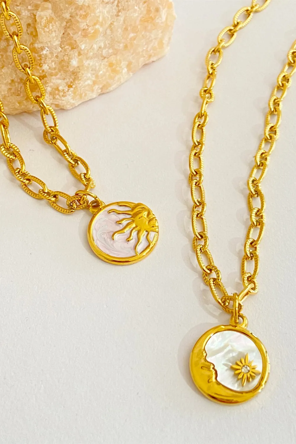 Round Pendant Stainless Steel Necklace, image 9