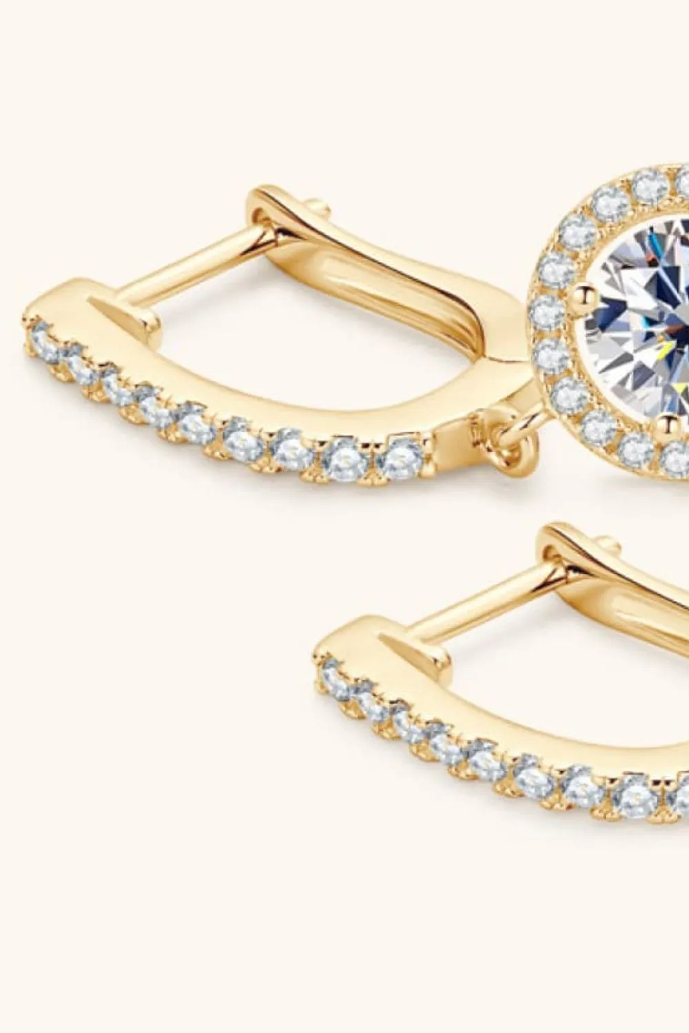 2 Carat Moissanite 925 Sterling Silver Drop Earrings, image 9